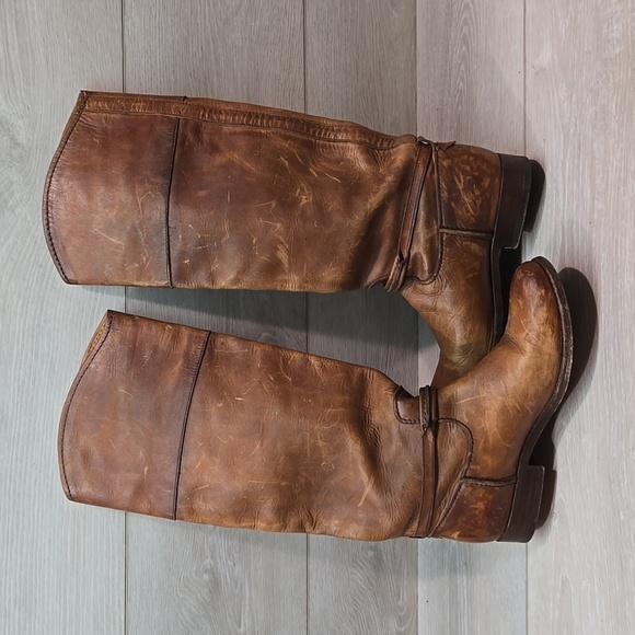 Frye Women 4001 Tall Leather Riding Boots shoes sz 6B - Picture 7 of 13